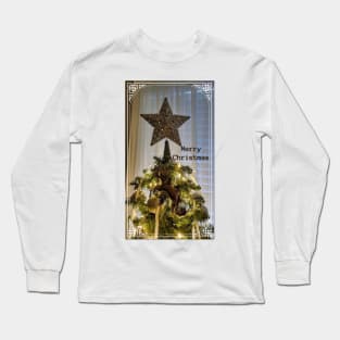 Merry Christmas in Rustic look Long Sleeve T-Shirt